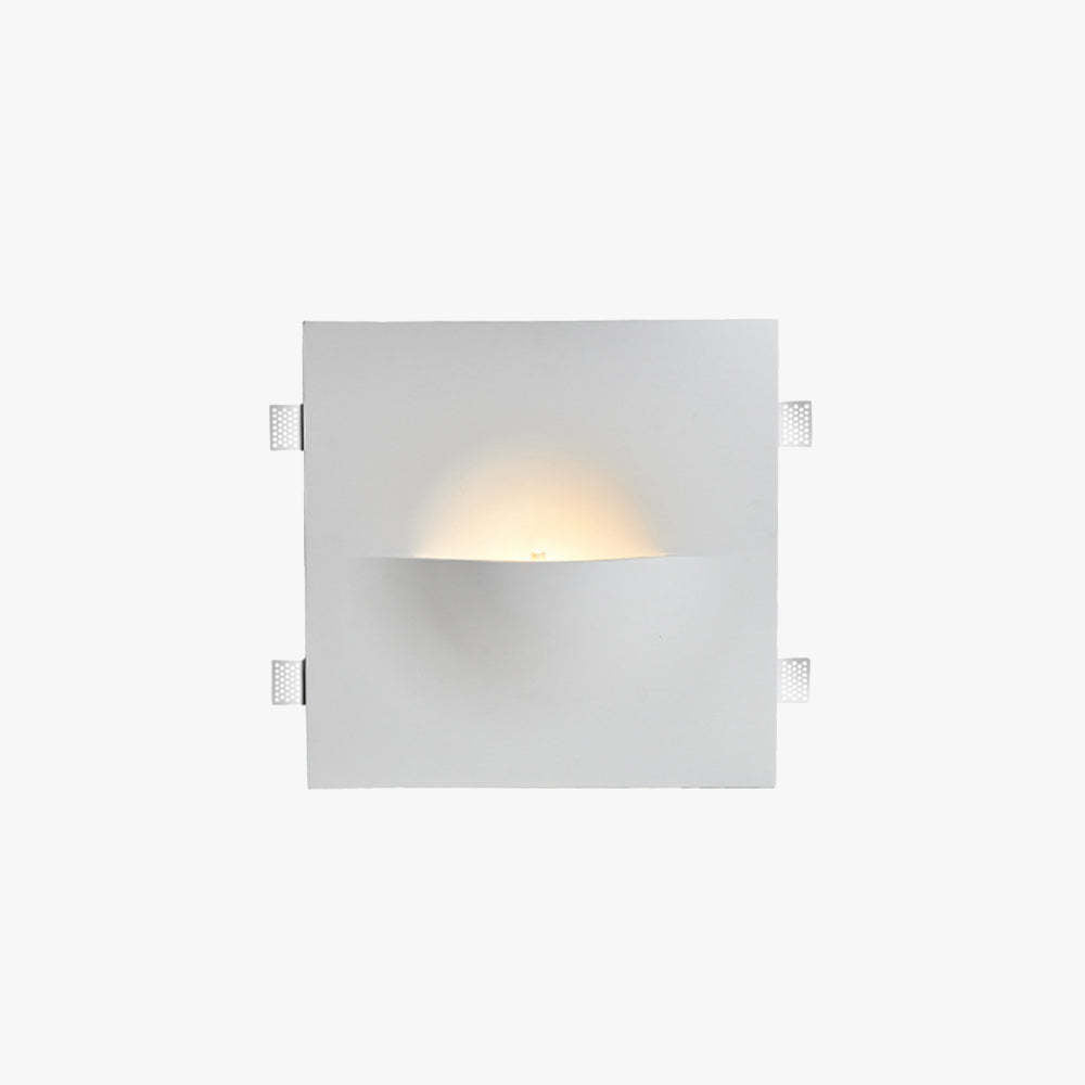 Aria aplică de perete modernă Recondusă din metal/Gips cu LED, alb