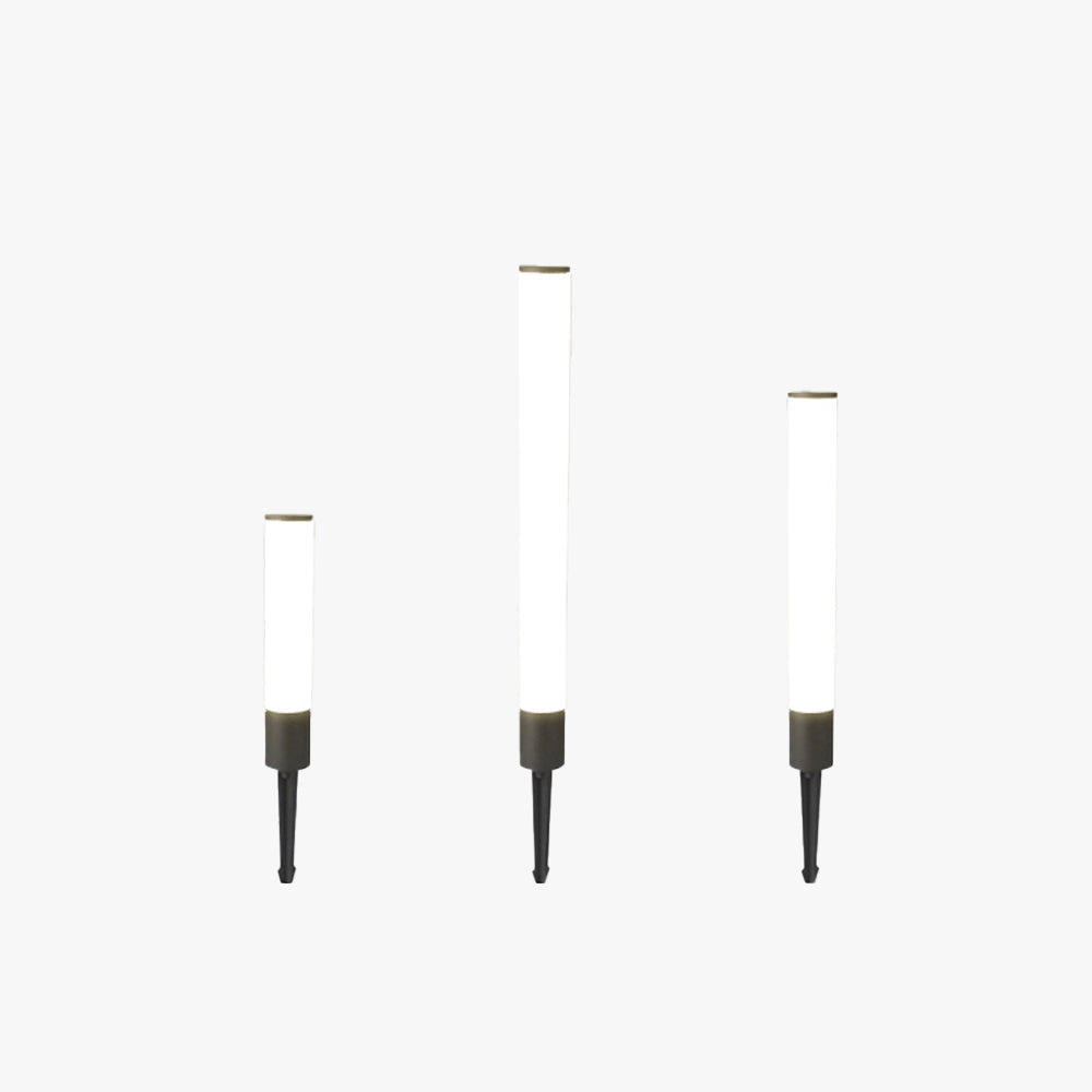 Ray lampă de sol cilindrică minimalistă pentru exterior, negru
