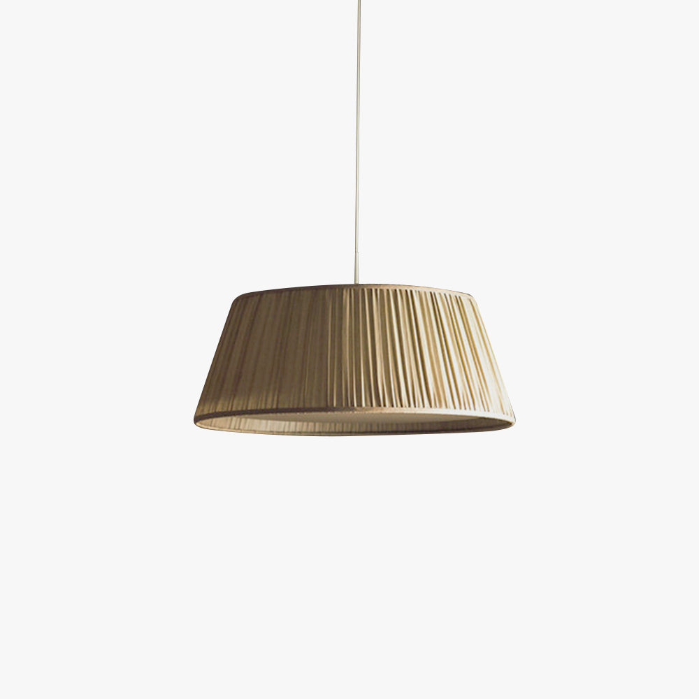 Ritta lampă suspendată plisată Wabi Sabi, metal/Textil, living