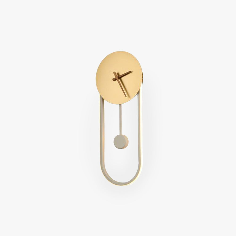 Arisha aplică de perete Nordic Clock, aur și negru