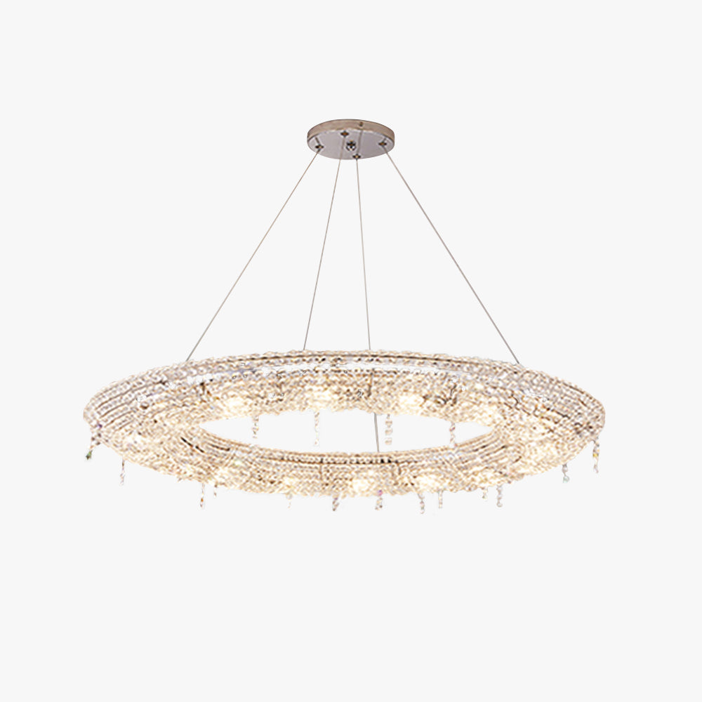 Kristy lampă suspendată Rotundă din cristal pentru living sau Sufragerie