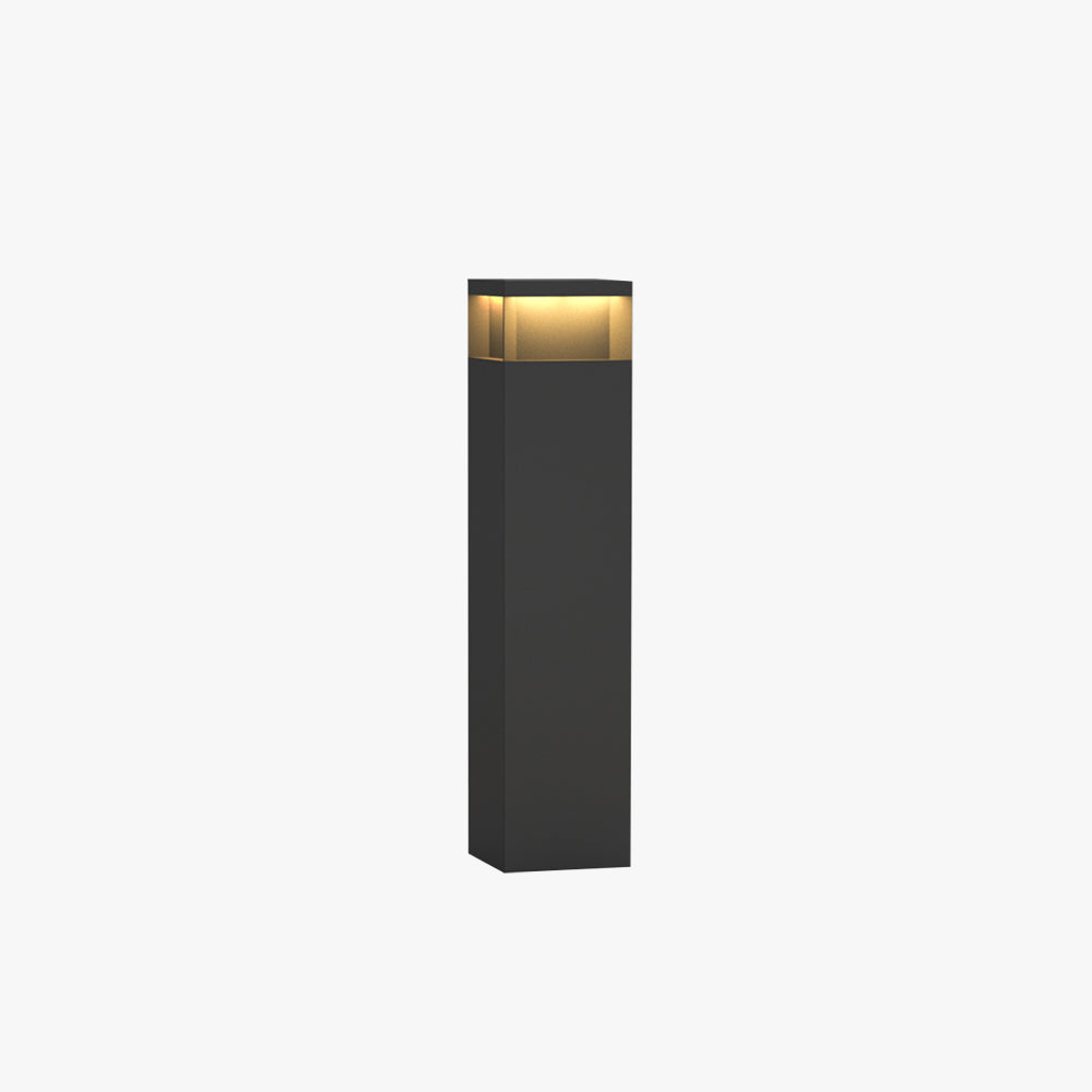 Ray lampă de drum pentru exterior solar rectangular, negru