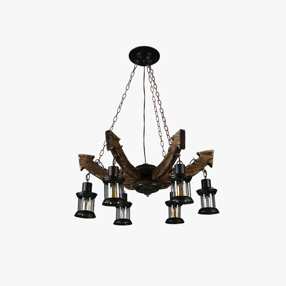 Epoch lampă suspendată Mid Century/modern, metal/lemn, sufragerie