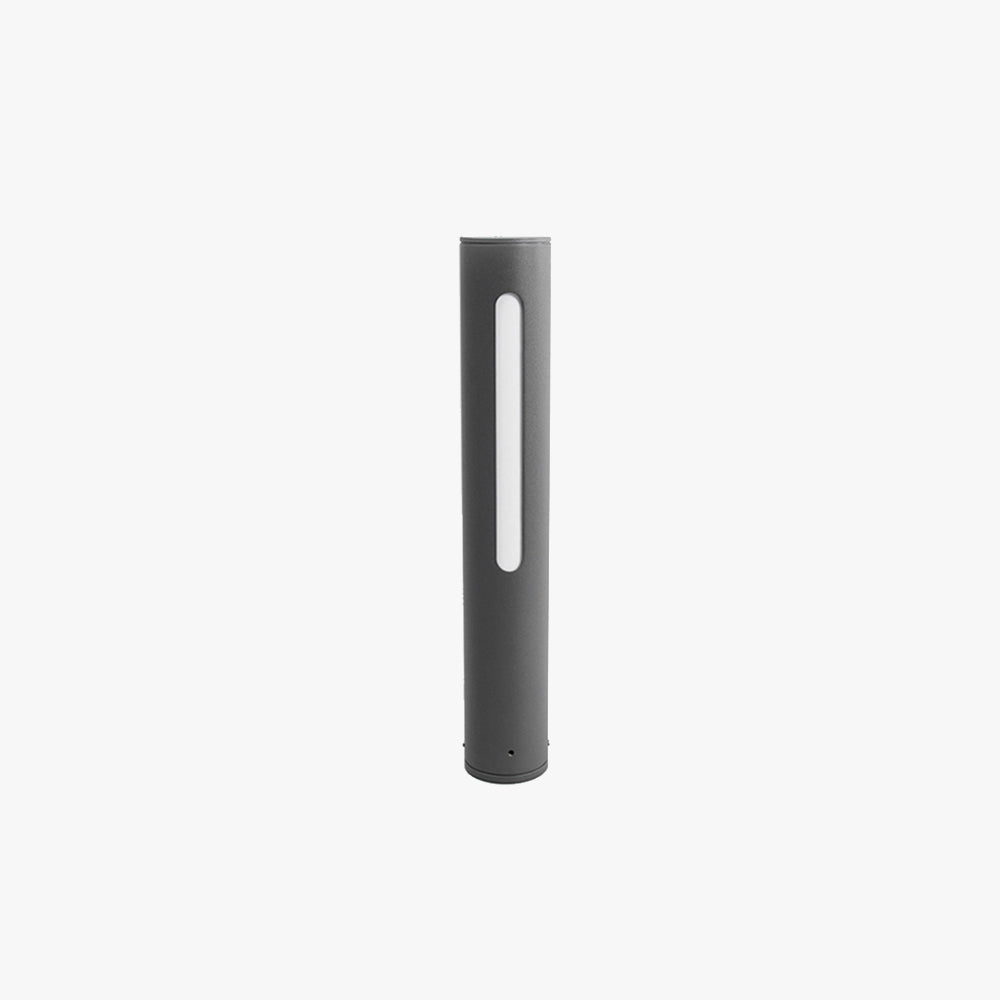 Ray lampă de drum pentru exterior cu bandă liniară cilindrică, metal neagră