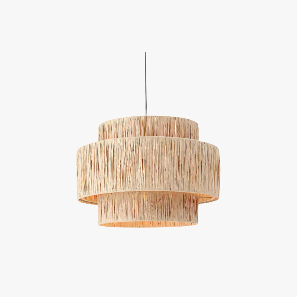 Muto lampă suspendată rustic boho din ratan, stil 3
