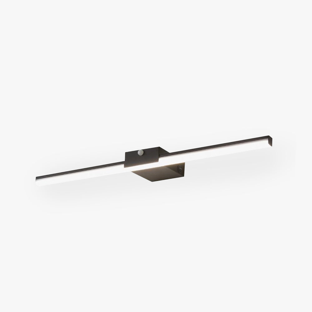 Arisha aplică de perete minimalistă liniară din metal, negru/alb, pentru baie