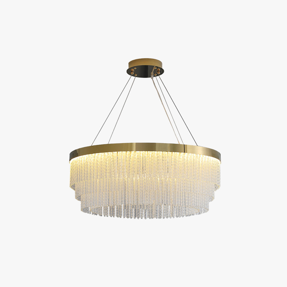 Kristy candelabru modern Spiral cristal Inel /Rectangular, auriu
