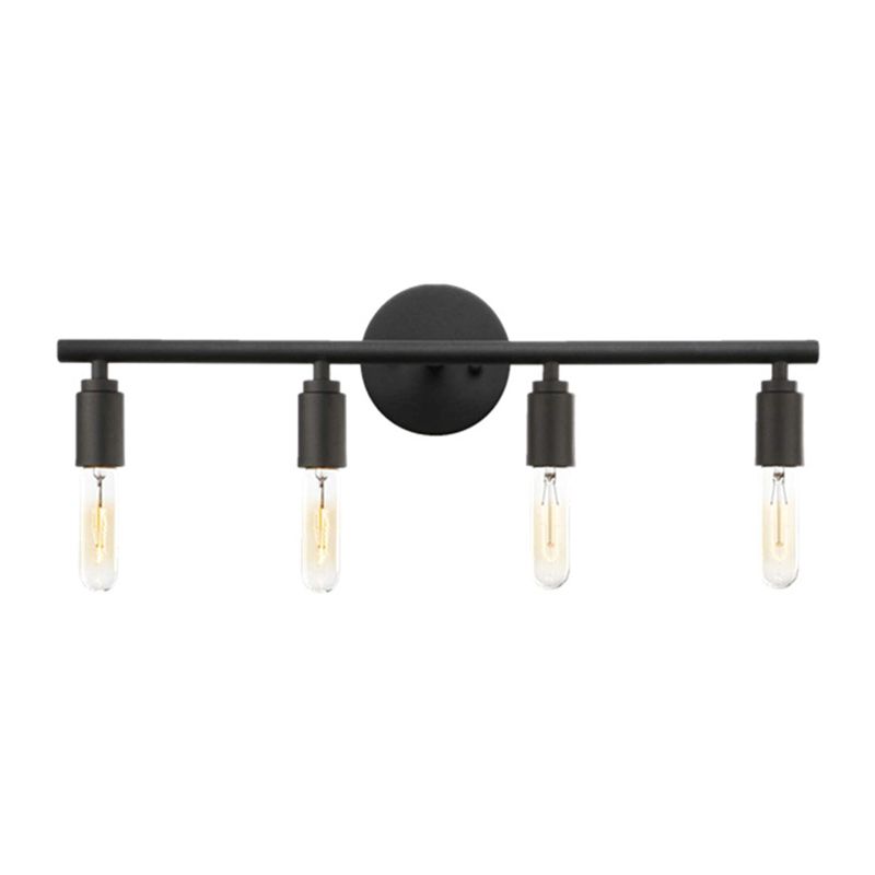 Silva modern aplică de perete din sticlă, negru, baie, 3/4 Light, pentru oglindă