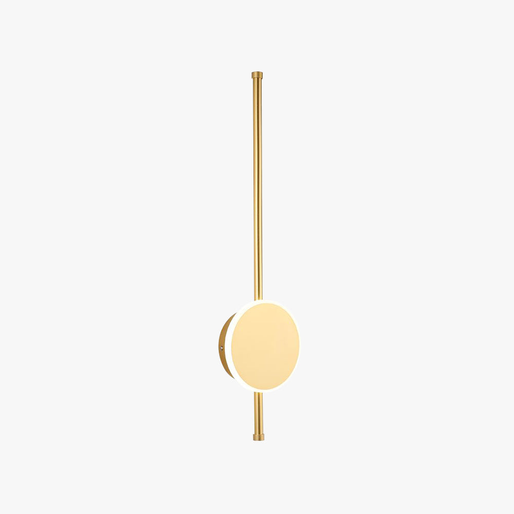 Arisha aplică de perete modernă Circulară Lineară din metal, alb/negru/auriu