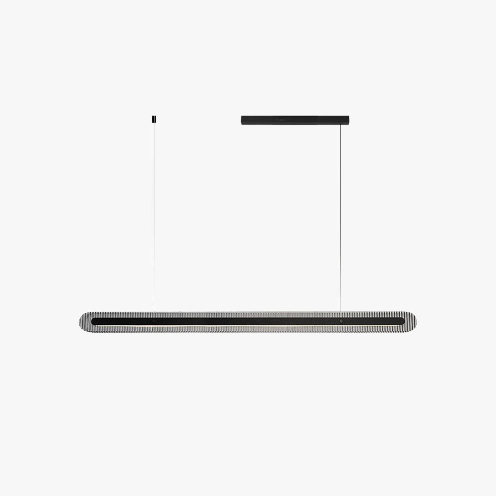 Arisha minimalist Linear metal/lampă suspendată, neagră