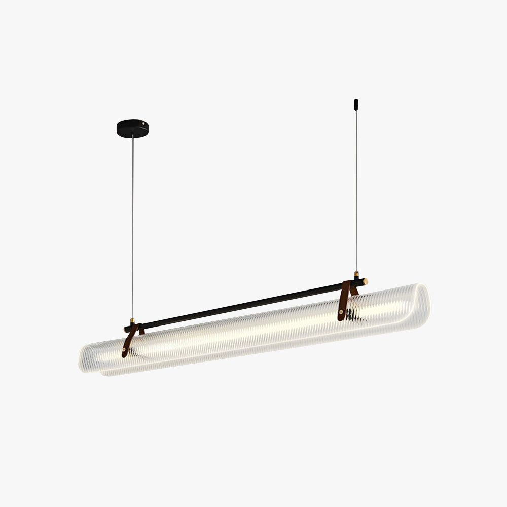Arisha lampă suspendată liniară modern, /metal, negru/auriu, Birou