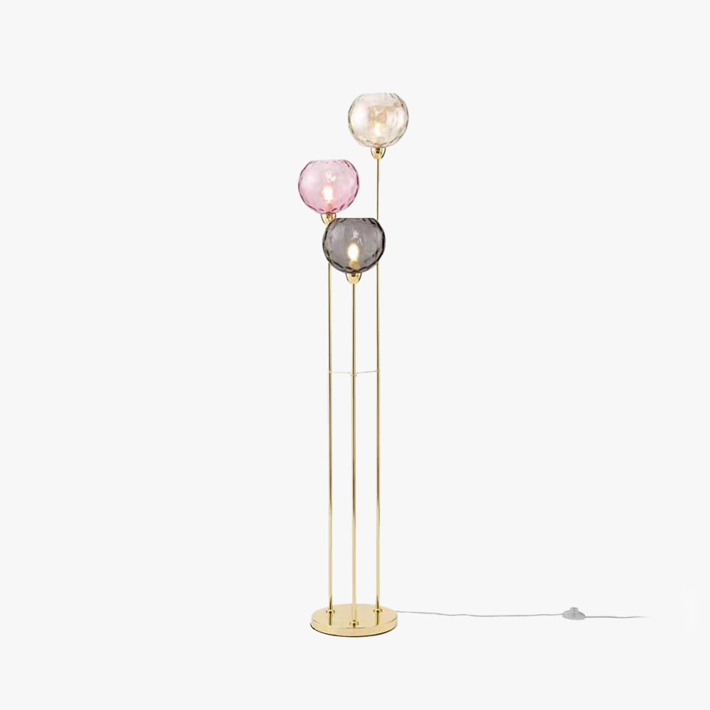 Mira Designer Bubble lampadar, metal/sticlă