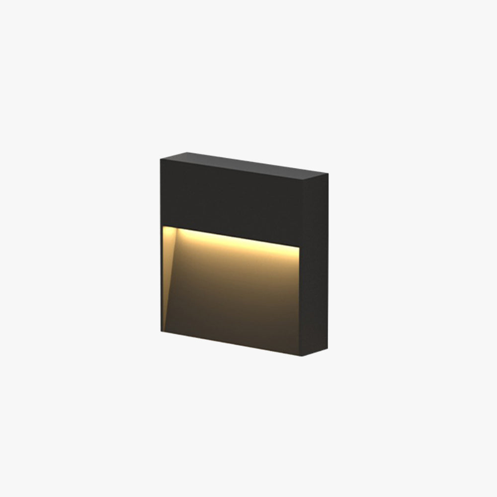 Ray lampă de exterior pentru terasă/scurgeri metalică rectangulară, negru