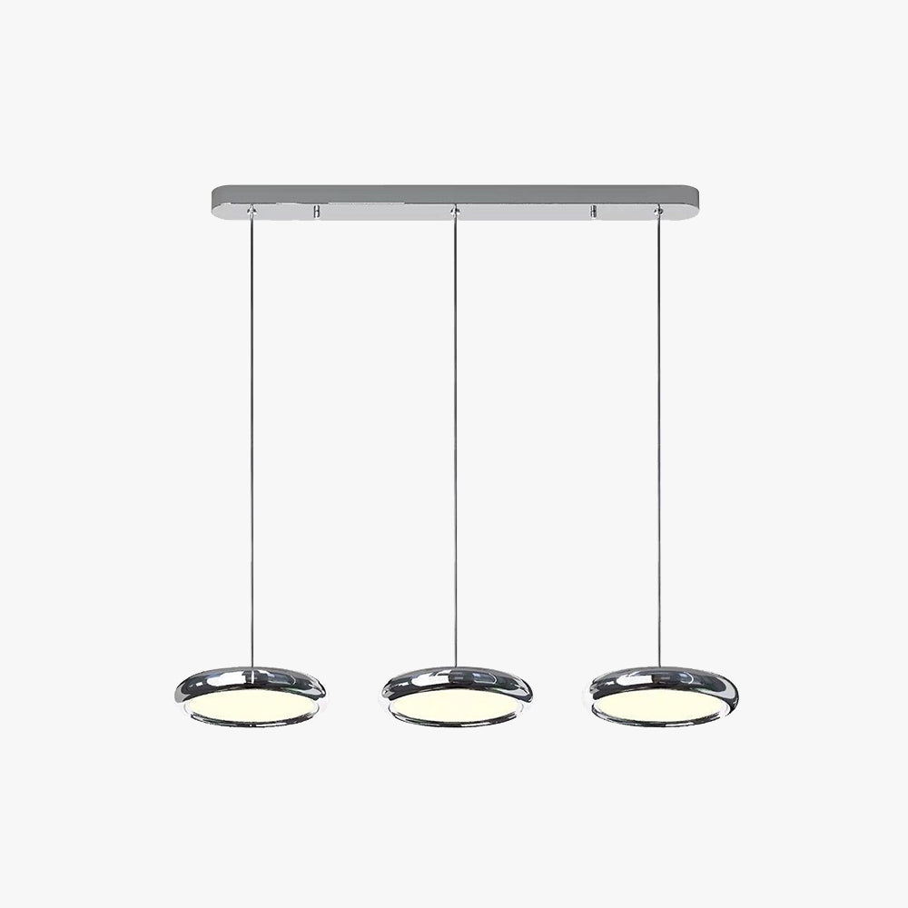 Arisha lampă suspendată circulară minimalistă din metal, Argintiu/Aur/Aur roz
