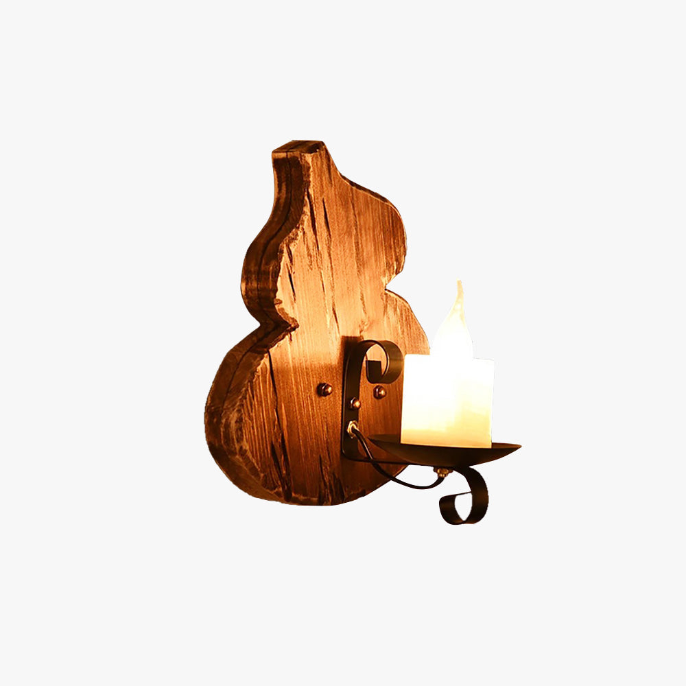 Epoch aplică de perete Cucurbits/Candle Vintage, lemn/metal, sufragerie