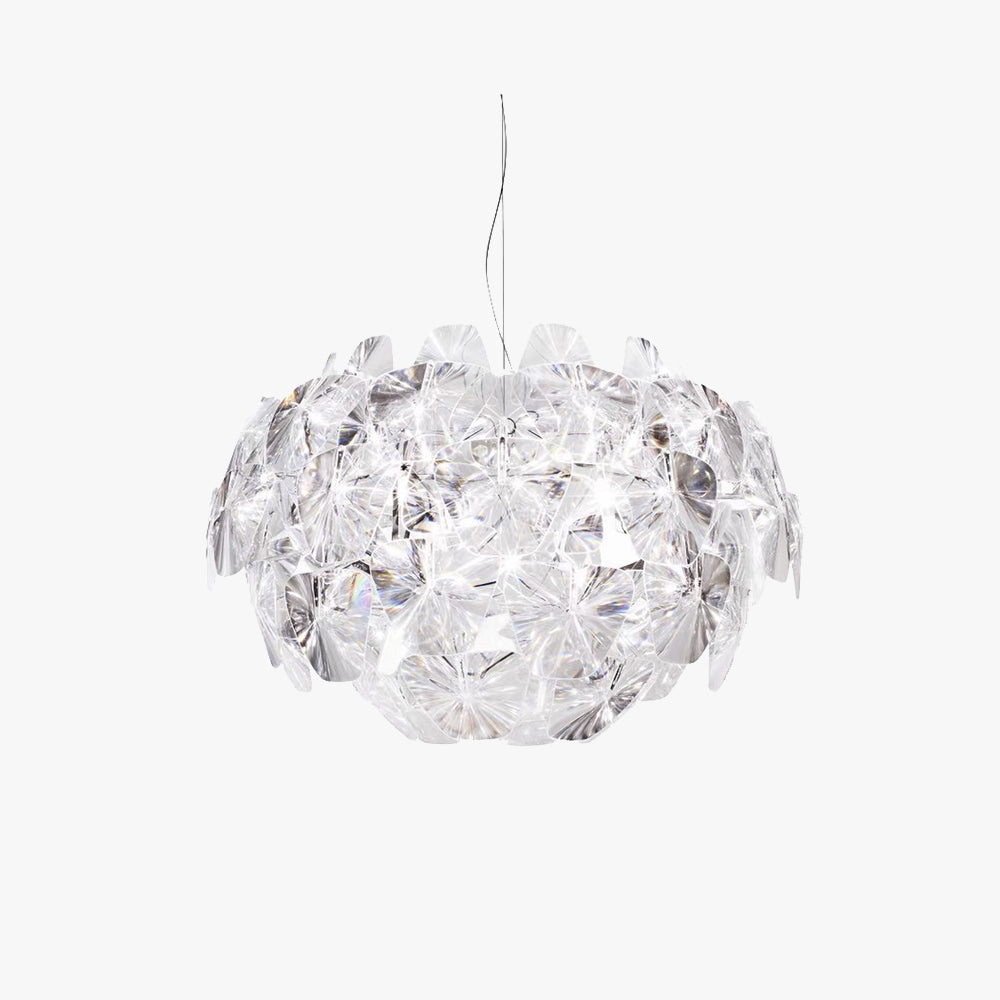 Arisha lampă suspendată cu flori din diamant unic metalic, pentru living
