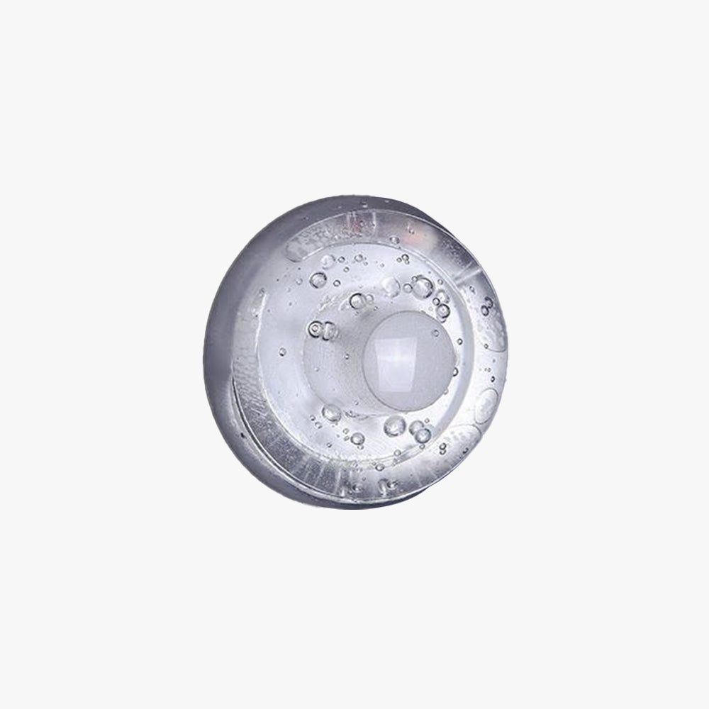 Ray aplică de perete pentru exterior din sticlă semi-circulară impermeabilă, transparentă
