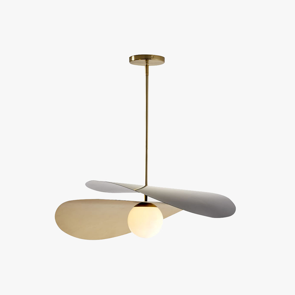 Arisha lampă suspendată decorativă geometrică metalică, negru/auriu