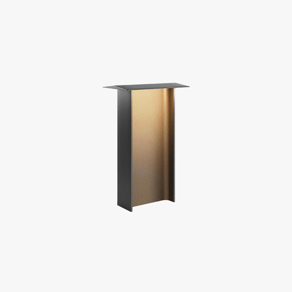 Ray lampă de drum modernă rectangulară solară pentru exterior, Gri/negru