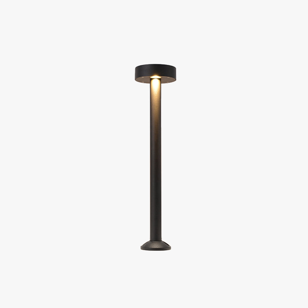 Ray lampă de drum pentru exterior modernă, metalică, în formă de disc zburător, negru