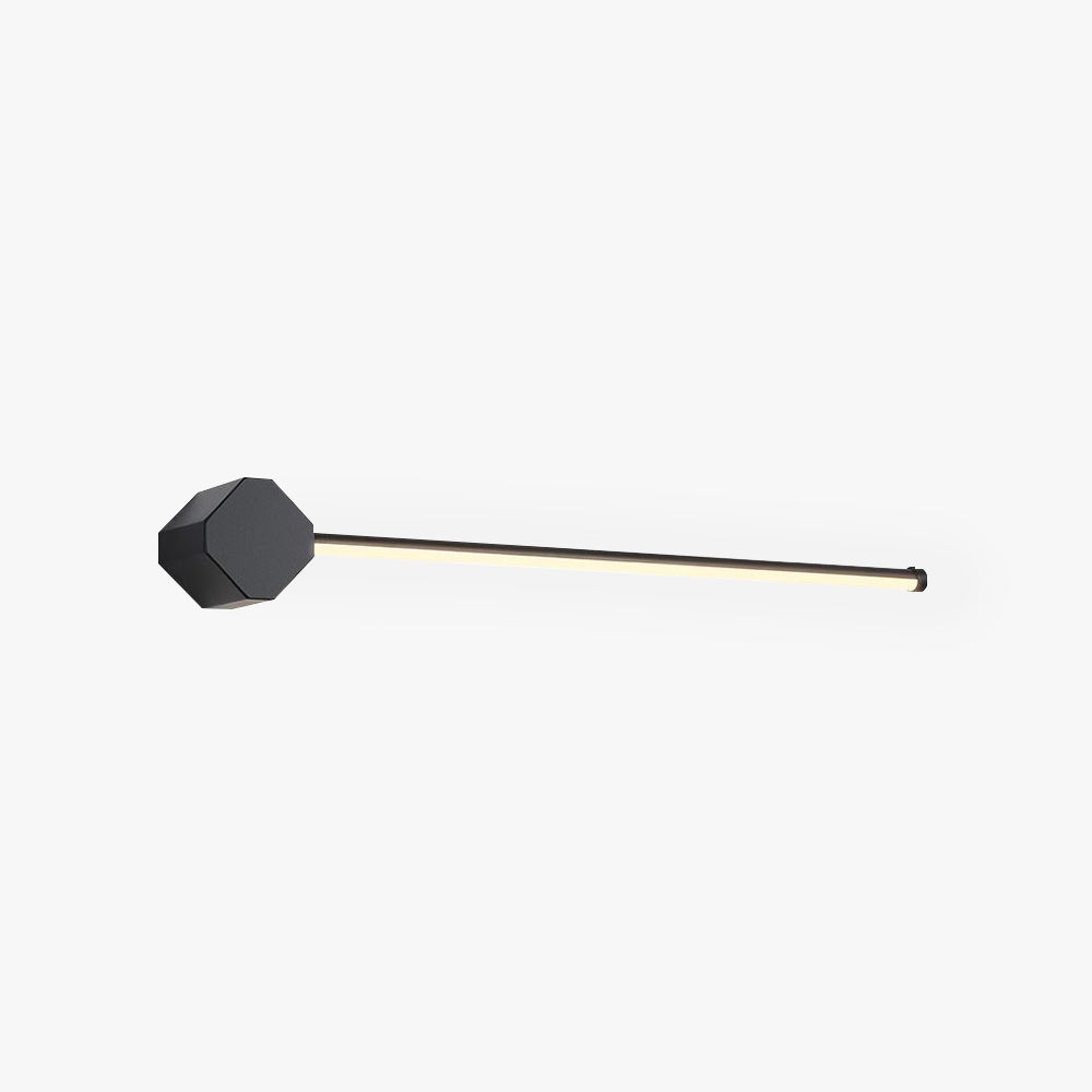 Arisha aplică de perete minimalistă Pătrată Liniară metal/Acriclic, negru/alb