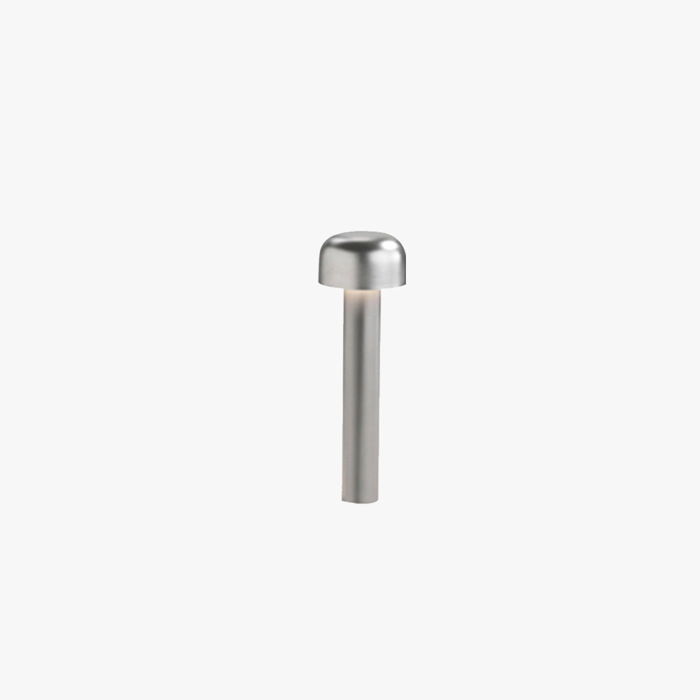 Ray lampă de drum pentru exterior modernă, metalică, în formă de ciupercă, argintiu/negru