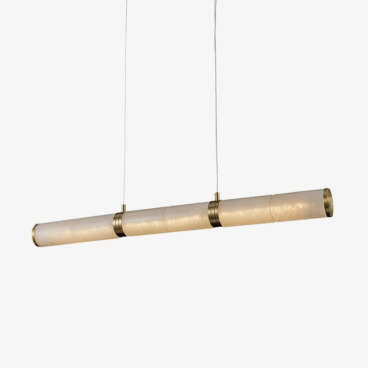 Gevrel lampă suspendată minimalistă, liniară din alabastru