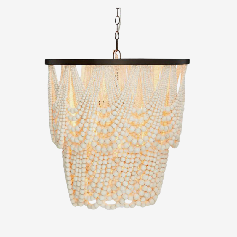 Muto lampă suspendată Boho LED / candelabru din lemn/metal
