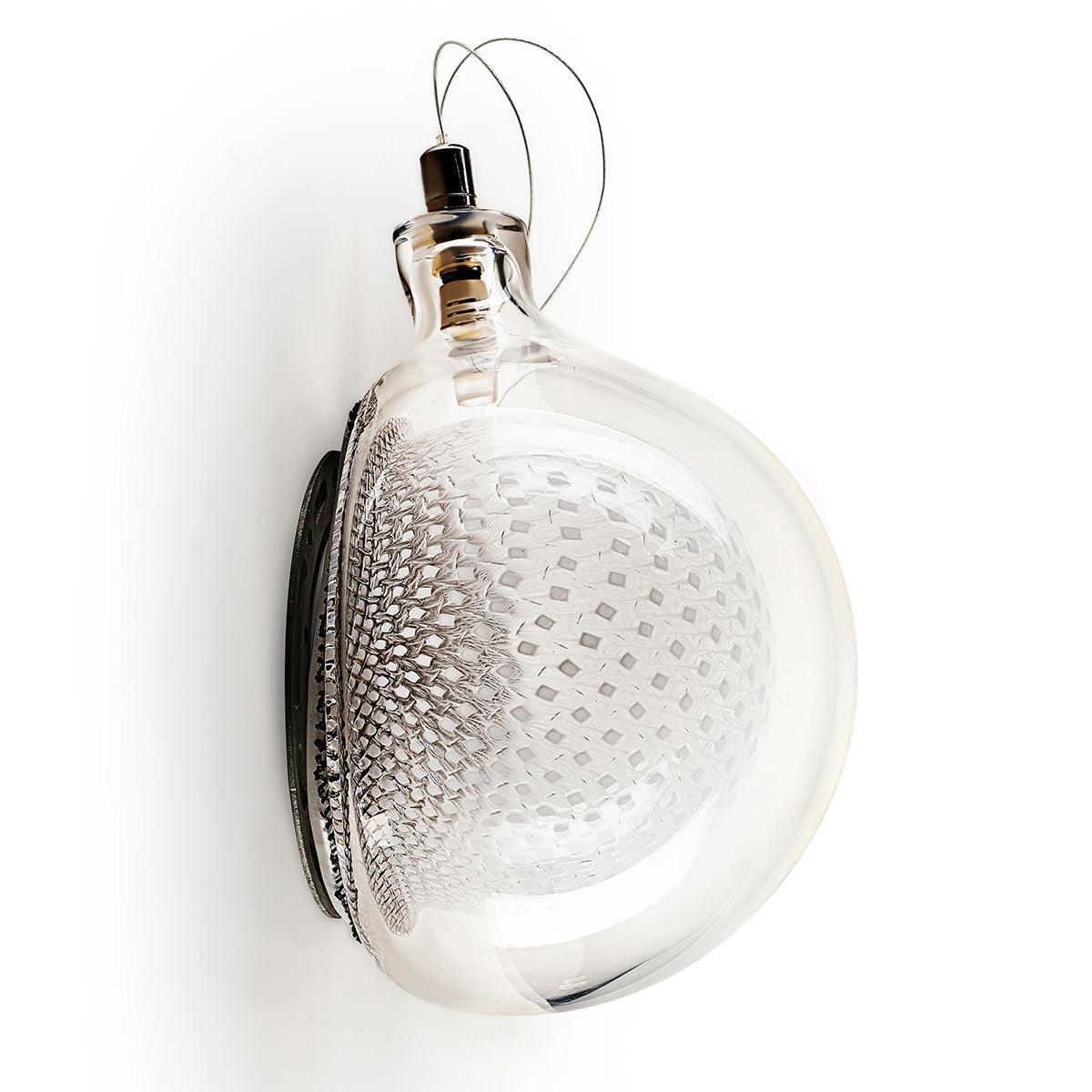 Sostor aplică de perete din sticlă și metal, premium, în stil de artă nordică