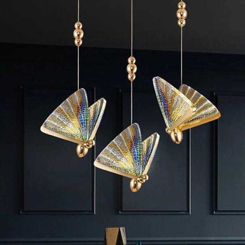 Arisha Art Deco Butterfly lampă suspendată, 2 Culoare