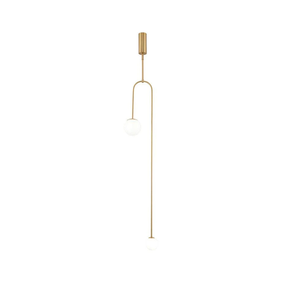 Arisha minimalist Linear Mobile lampă suspendată, neagră