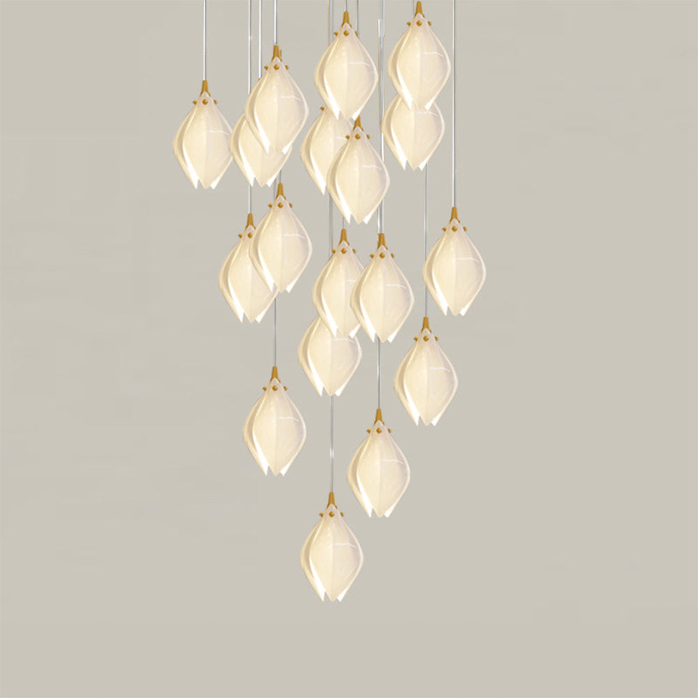 Olivia lampă suspendată din metal și ceramică, de lux, pentru living și dormitor