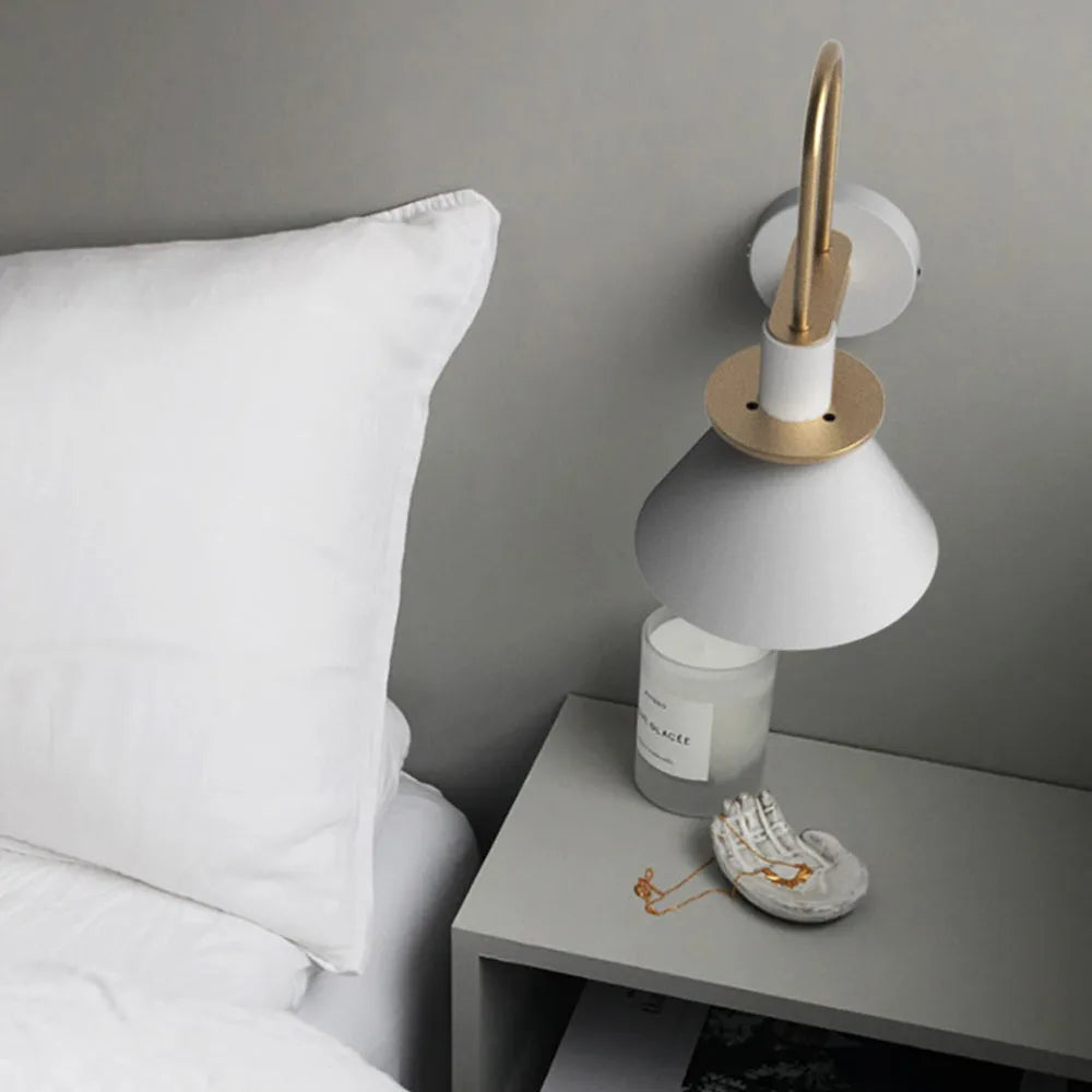Valentina Vintage Horn formă metal aplică de perete pentru living/cameră de zi/baie, pentru dormitor