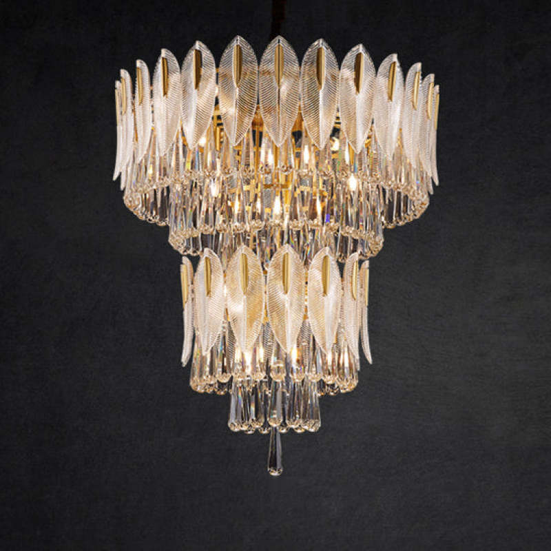 Arisha de lux Feather cristal candelabru, living
