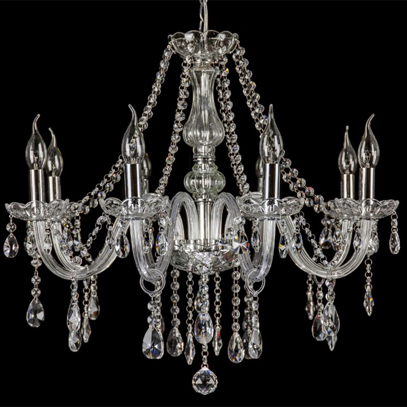 Silva candelabru din cristal transparent