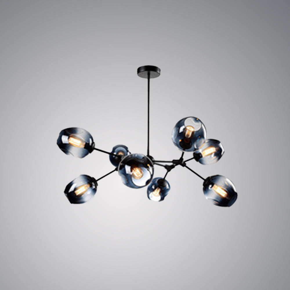 Valentina modern Bubble lampă suspendată Metalică, negru/Aur