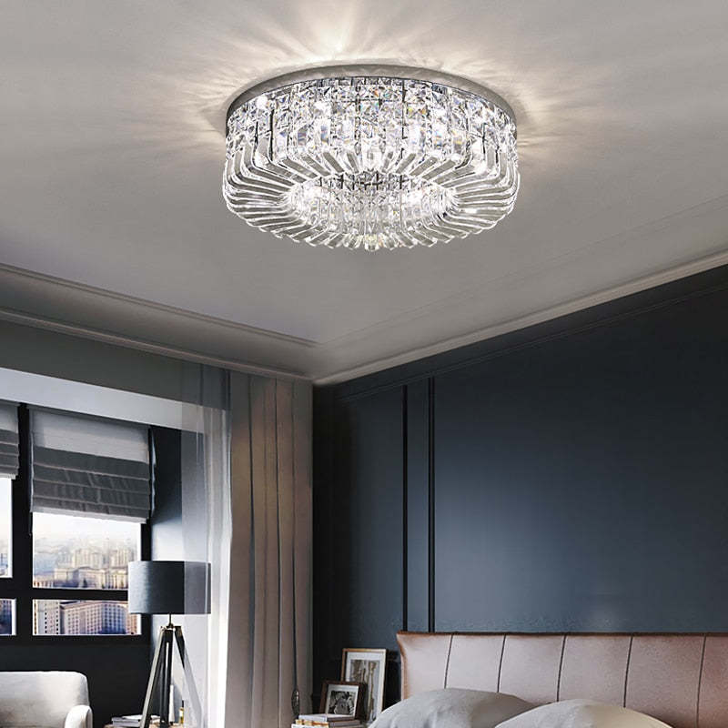 Kristy plafonieră aplicată lux metal/cristal