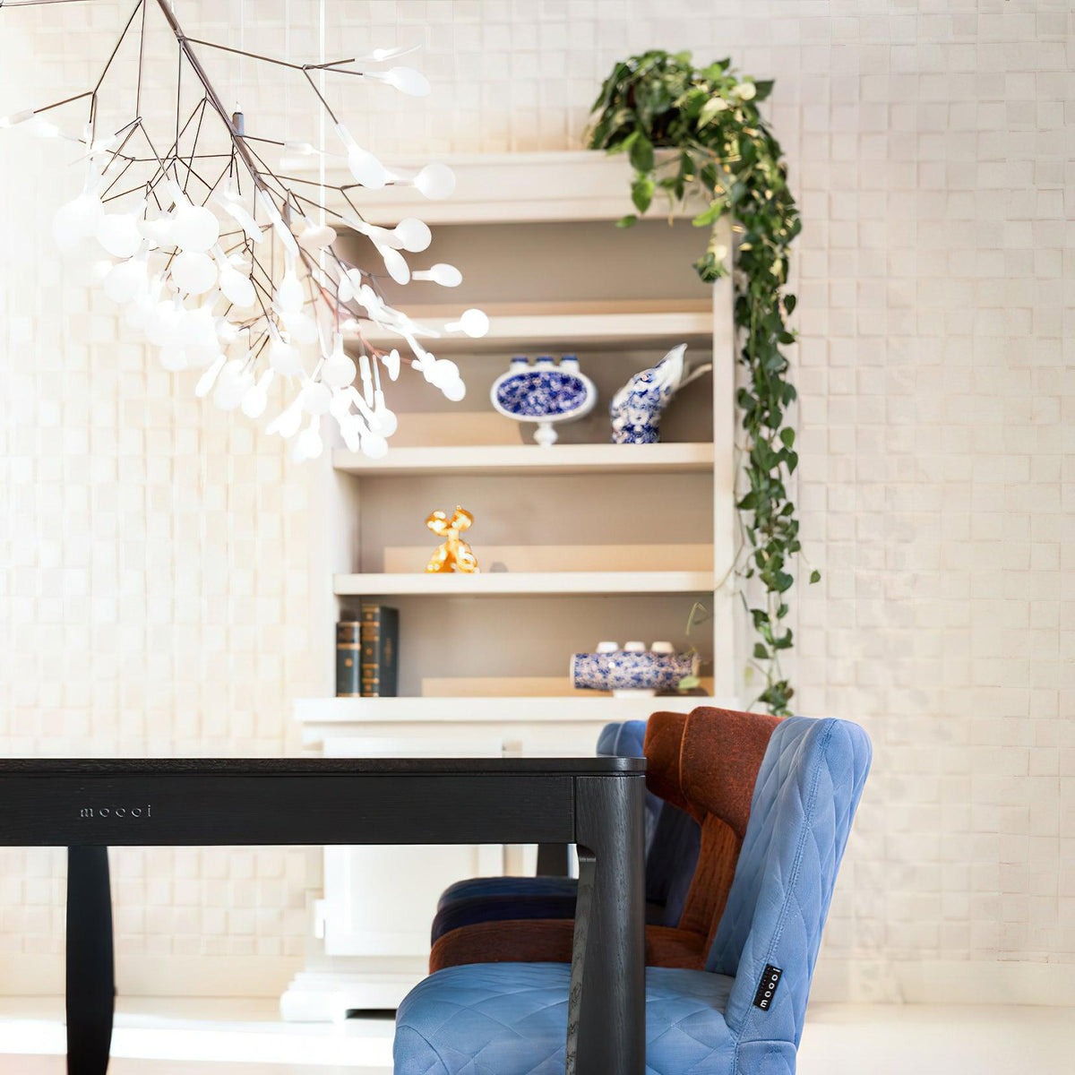 Brenwen candelabru, artistic, LED, cu ramuri, lung, liniar