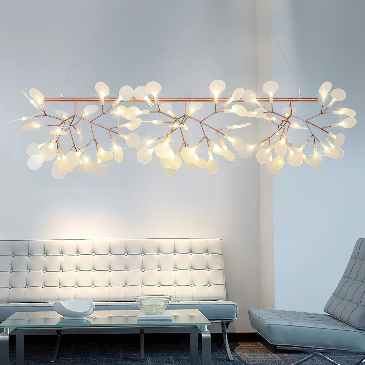 Brenwen candelabru, artistic, LED, cu ramuri, lung, liniar