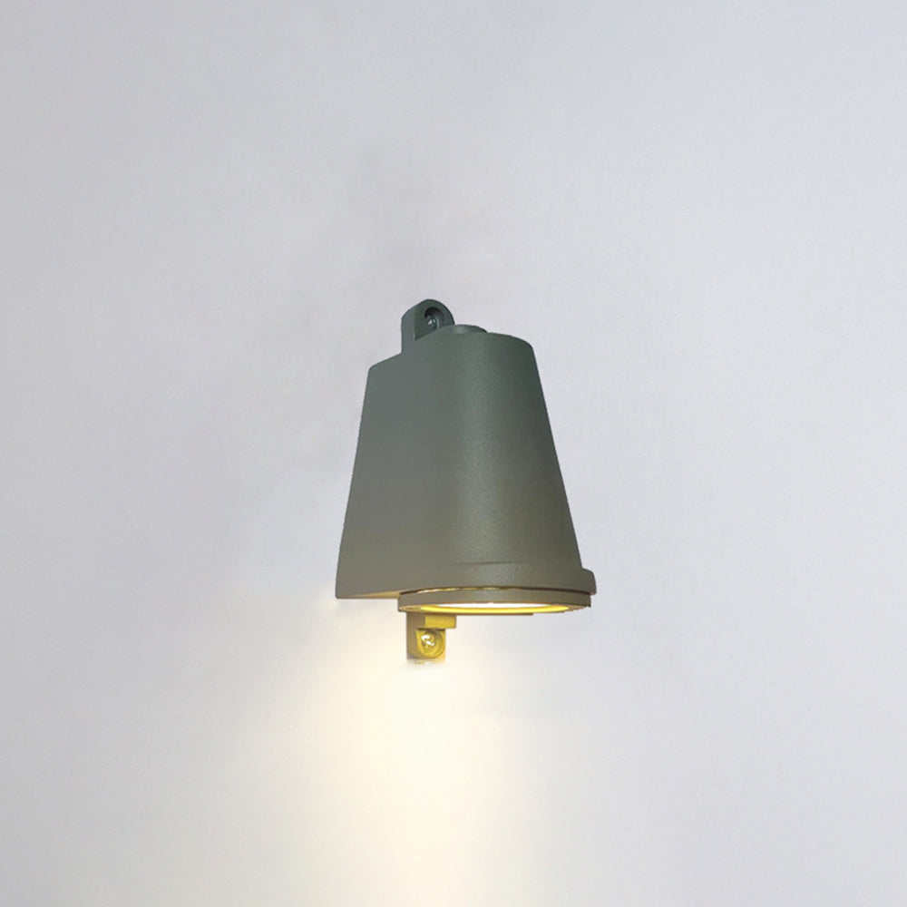 Ray aplică de perete industrială din metal, în formă de clopot, negru/gri/cupru/aluminiu