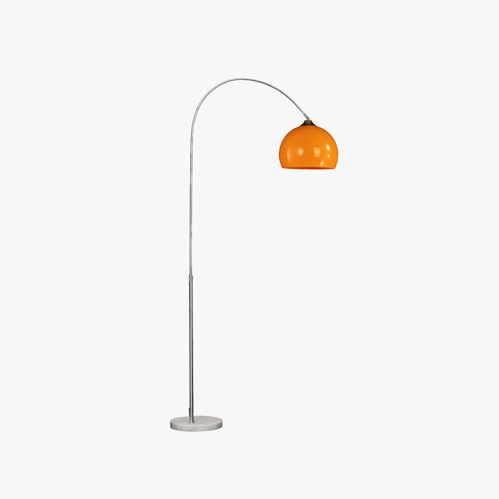 Mira lampă de Pardoseală Arc, lampă de Pardoseală Înaltă, modern, portocaliu/ alb
