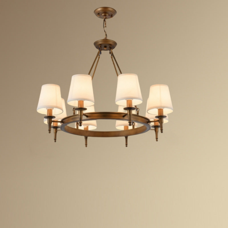 Silva candelabru  vintage din metal și țesătură, culoare neagră/cupru