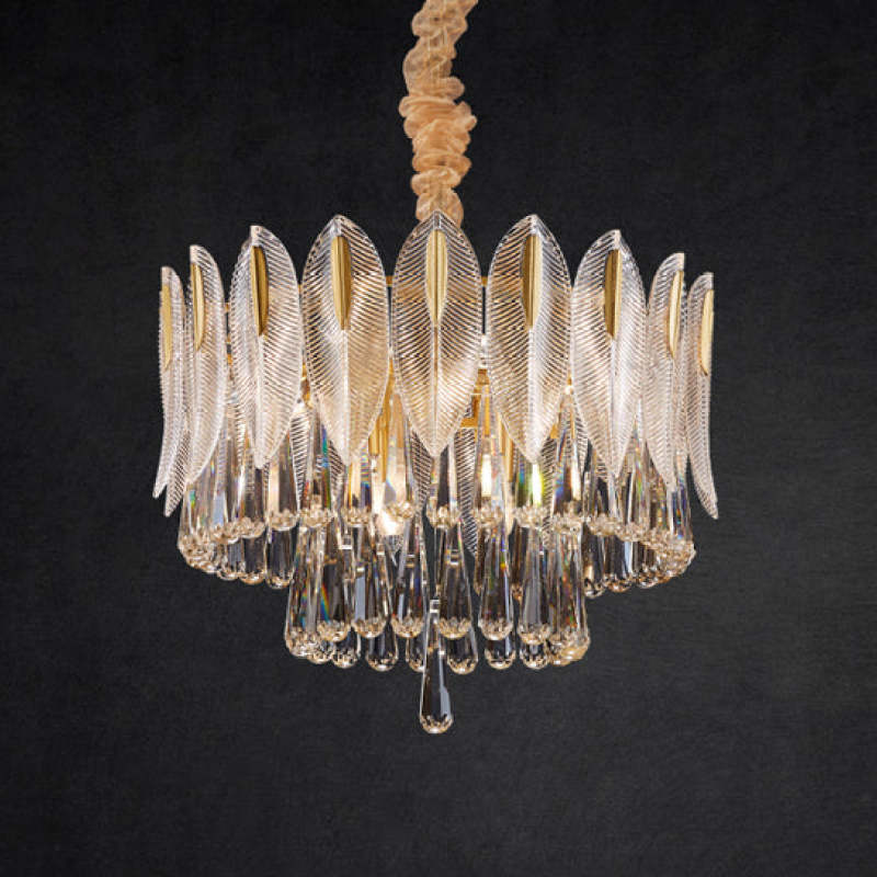 Arisha de lux Feather cristal candelabru, living