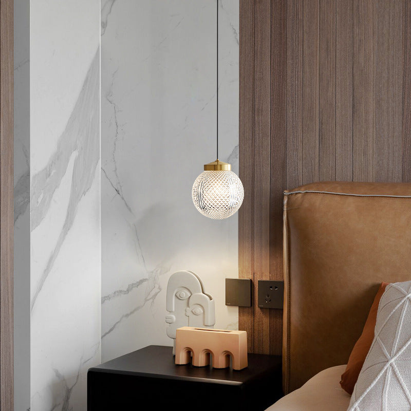 Arisha modern Circle sticlă lampă suspendată pentru dormitor și Hotel