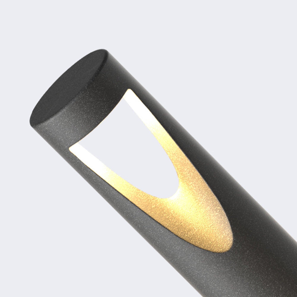 Ray lampă de perete pentru exterior contemporană din metal, neagră