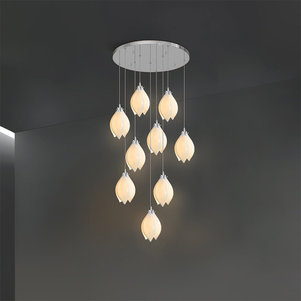 Olivia lampă suspendată din metal și ceramică, de lux, pentru living și dormitor