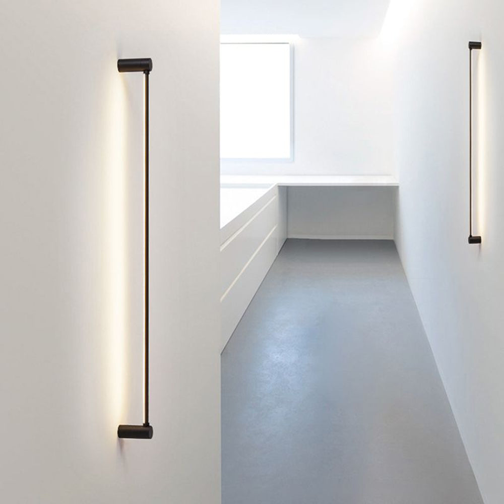 Arisha plafonieră aplicată neagră, minimalistă, liniară, pentru hol