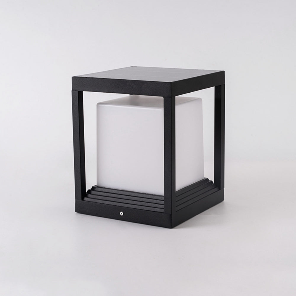 Ray modern Rectangular metal Outdoor Lamps, negru