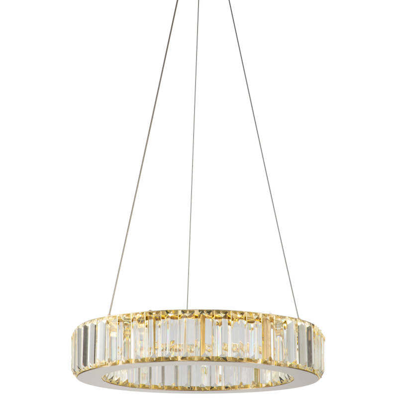 Kristy candelabru transparent din cristal, elegant, rotund
