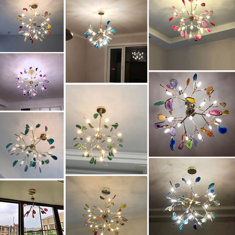 Aria Agate Creative Colourful candelabru dormitor/living